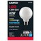 6Pk - Satco 4.5w G25 Globe LED 5000K Medium Base White Dimmable - 40w equiv